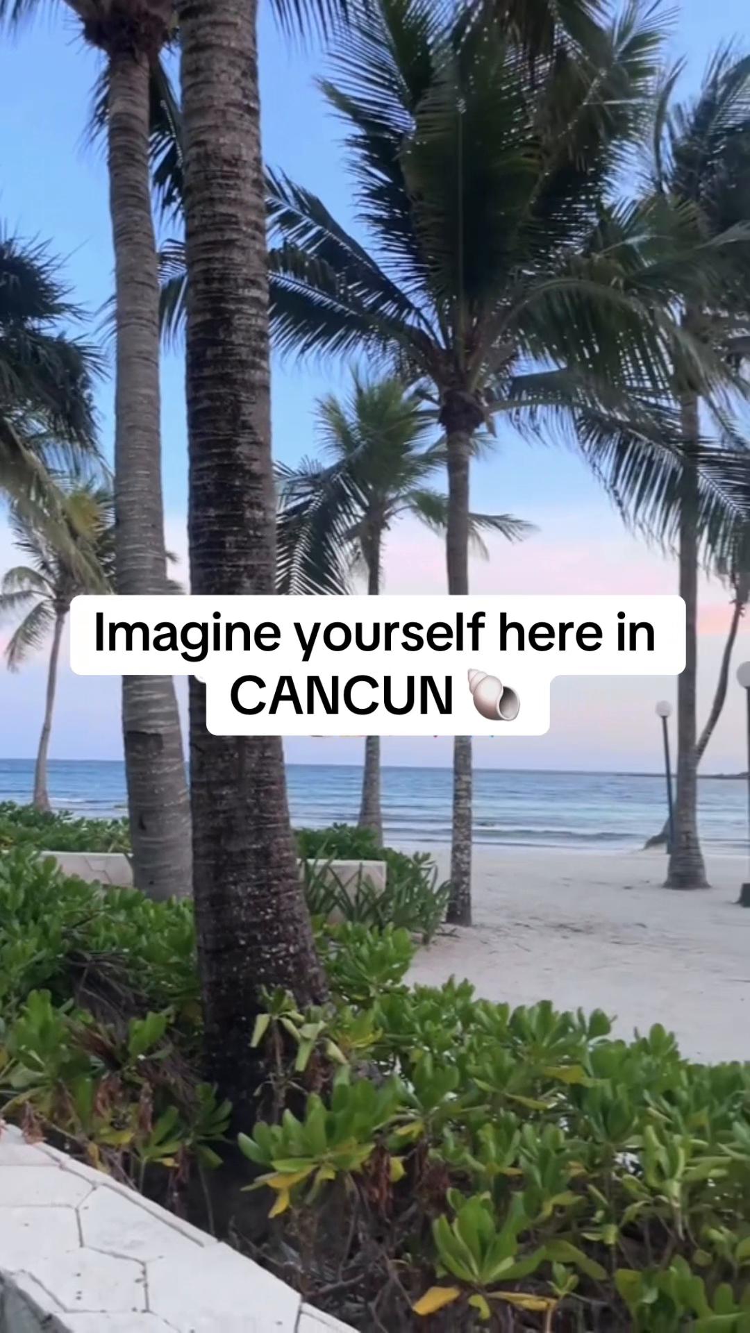 Imagine yourself here in Cancun! 🐚 #cancunmexico #familyvacation #724vacation 